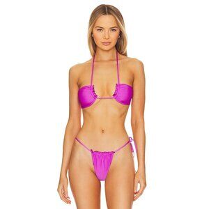 lovewave The Dundi Bikini Top in Purple Small New Womens Swimsuit